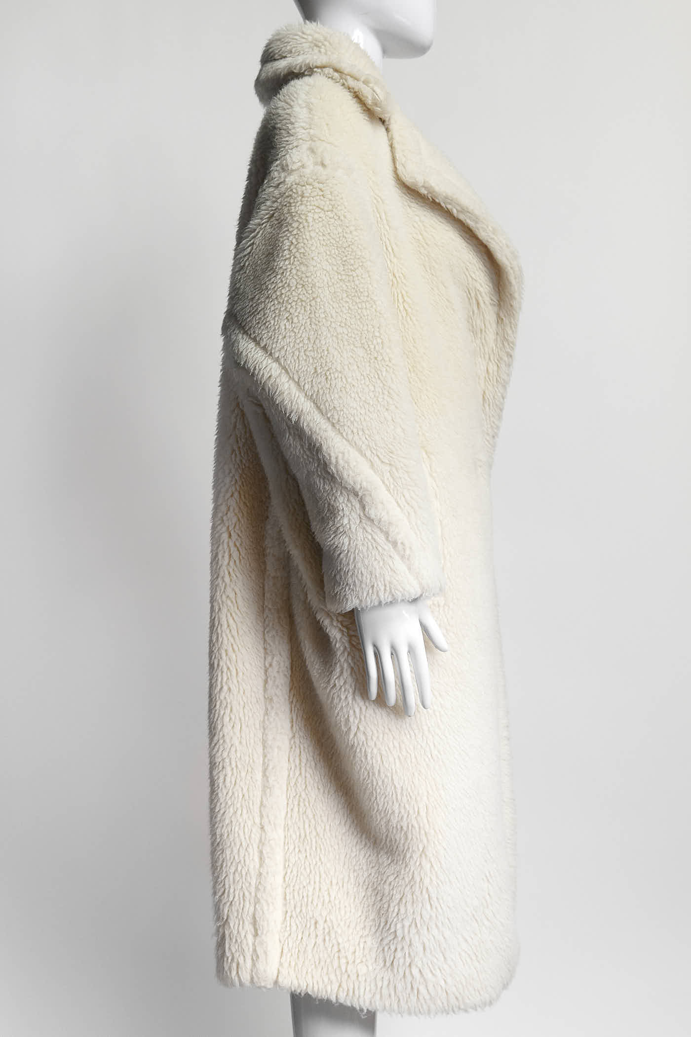 MaxMara White Teddy Coat S