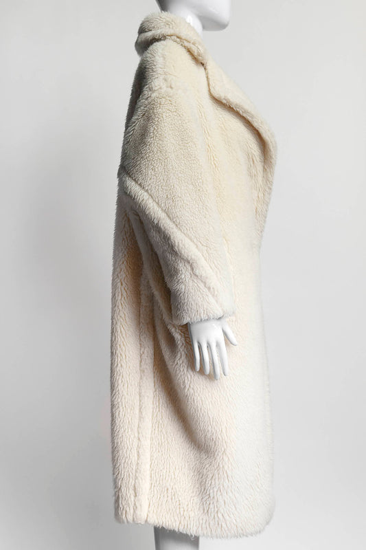 MaxMara White Teddy Coat S