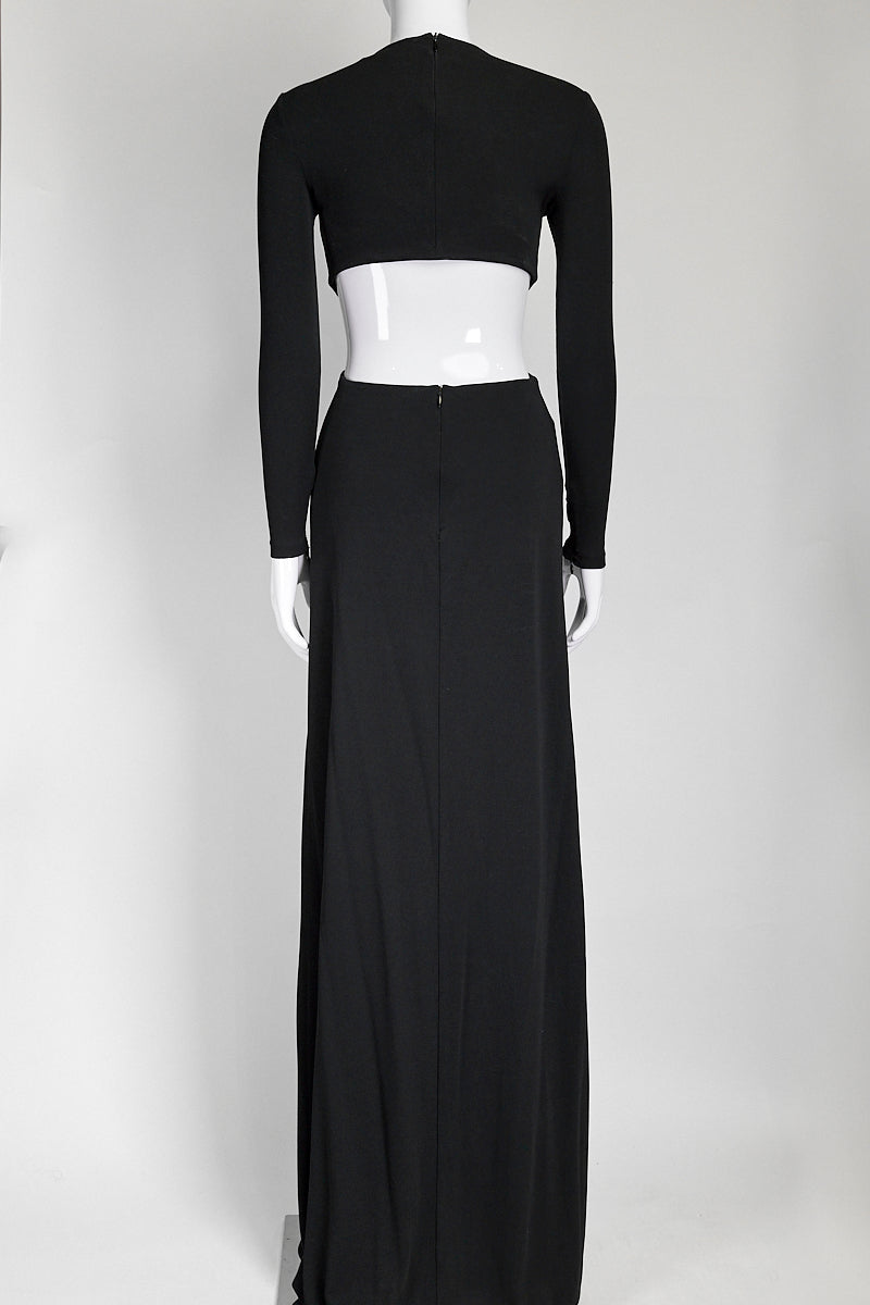 Michael Kors Black Cutout Maxi Dress US 0