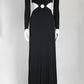 Michael Kors Black Cutout Maxi Dress US 0