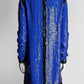 Michael Kors Blue Long Sleeve Sequin Dress US 4