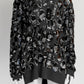 Michael Kors Leopard Cashmere Sequin Sweater XL