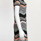Missoni Black Multicolor Knit Turtleneck mini Dress 40