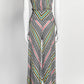 Missoni Black Orange Striped Kint Jumpsuit 40