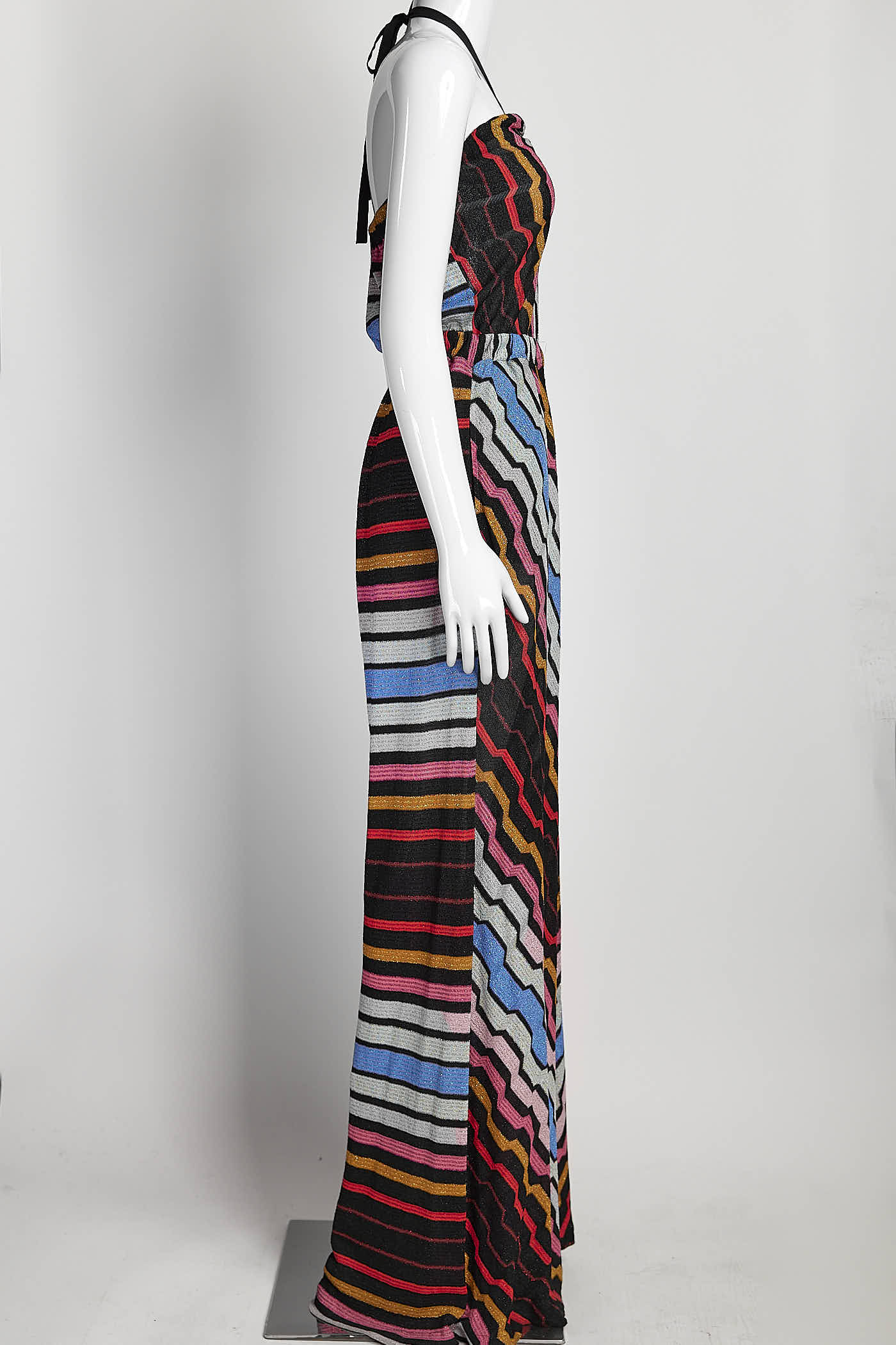 Missoni Black/Pink Chevron Jumpsuit 40