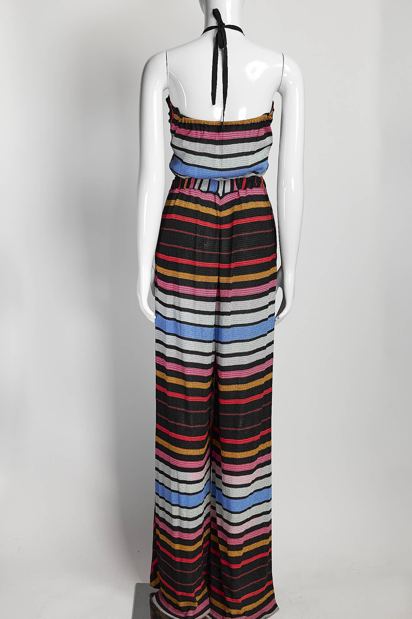 Missoni Black/Pink Chevron Jumpsuit 40