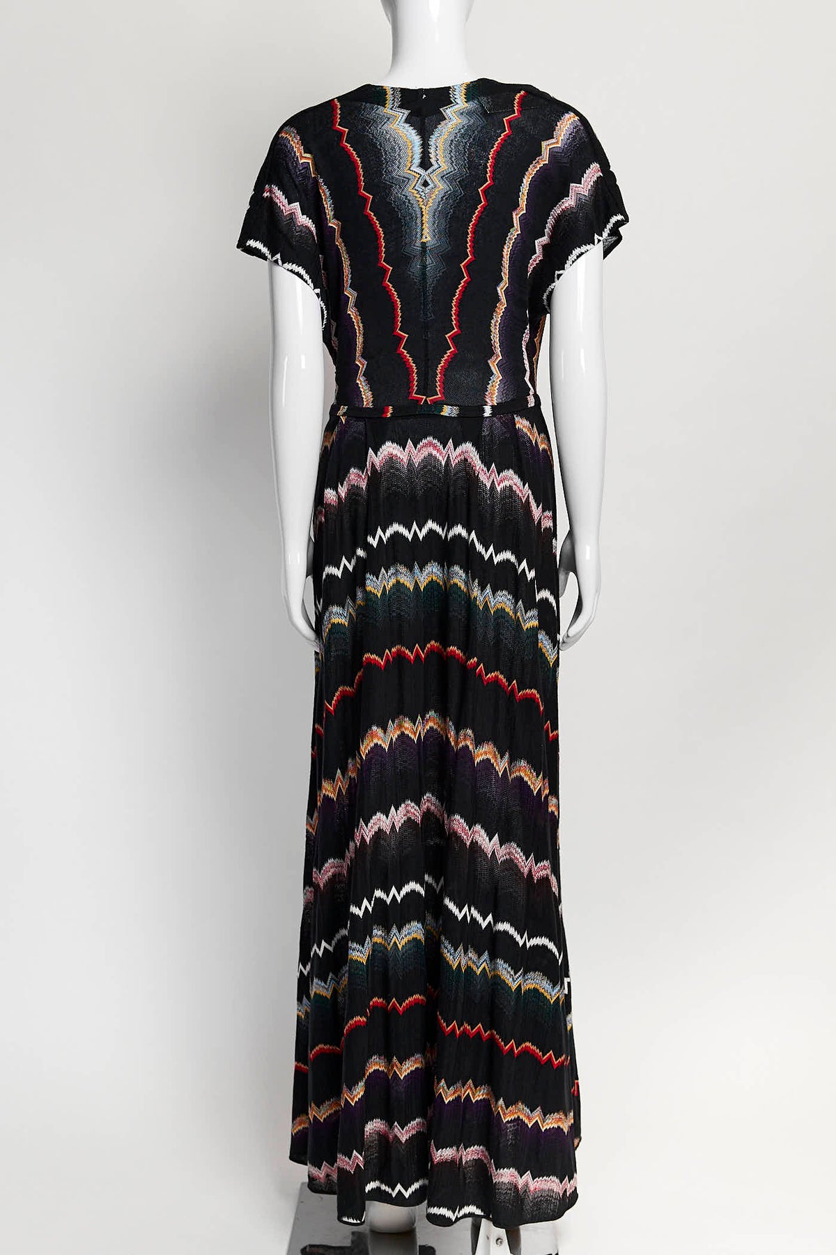 Missoni Black V-Neck Long Dress 42