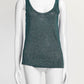 Missoni Blue Metallic Knit Cardigan/Tank Set 40