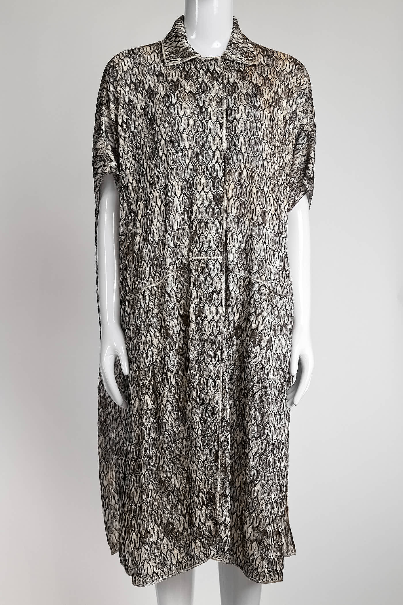 Missoni Brown/Beige Button Up Dress 42