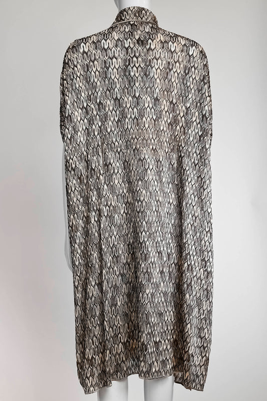 Missoni Brown/Beige Button Up Dress 42