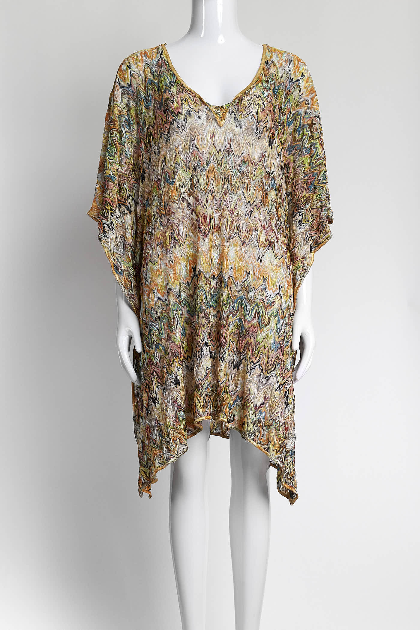 Missoni Chevron Orange V-Neck Tunic L