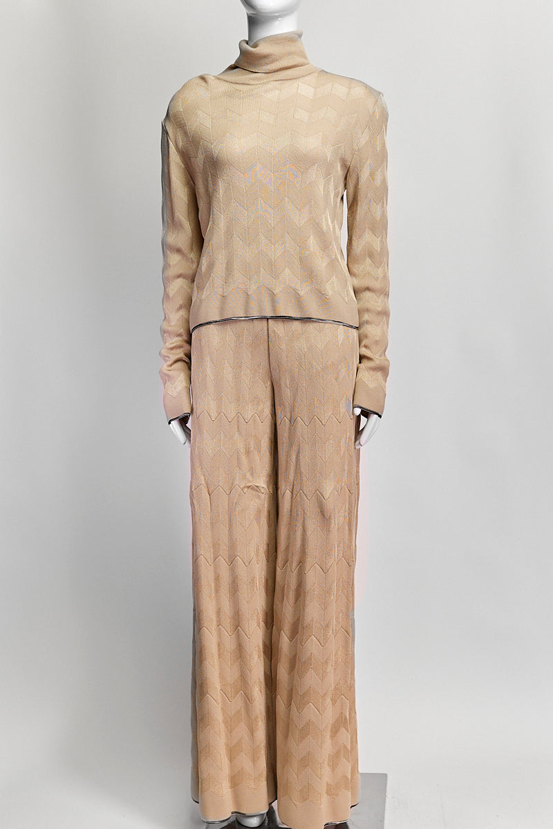 Missoni Ivor Turtleneck Knit Sweater/Pant IT 40