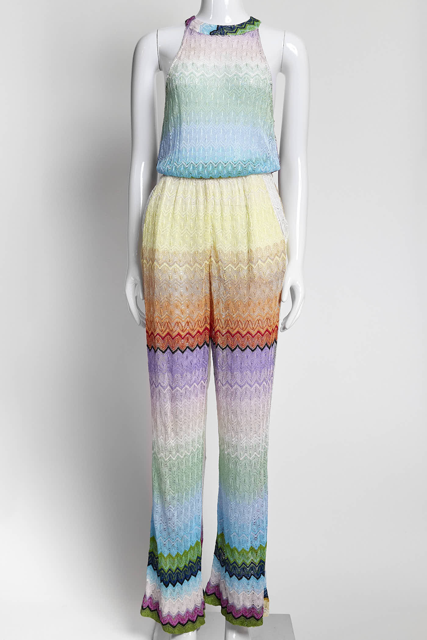Missoni Light Multicolor Sleeveless Jumpsuit M