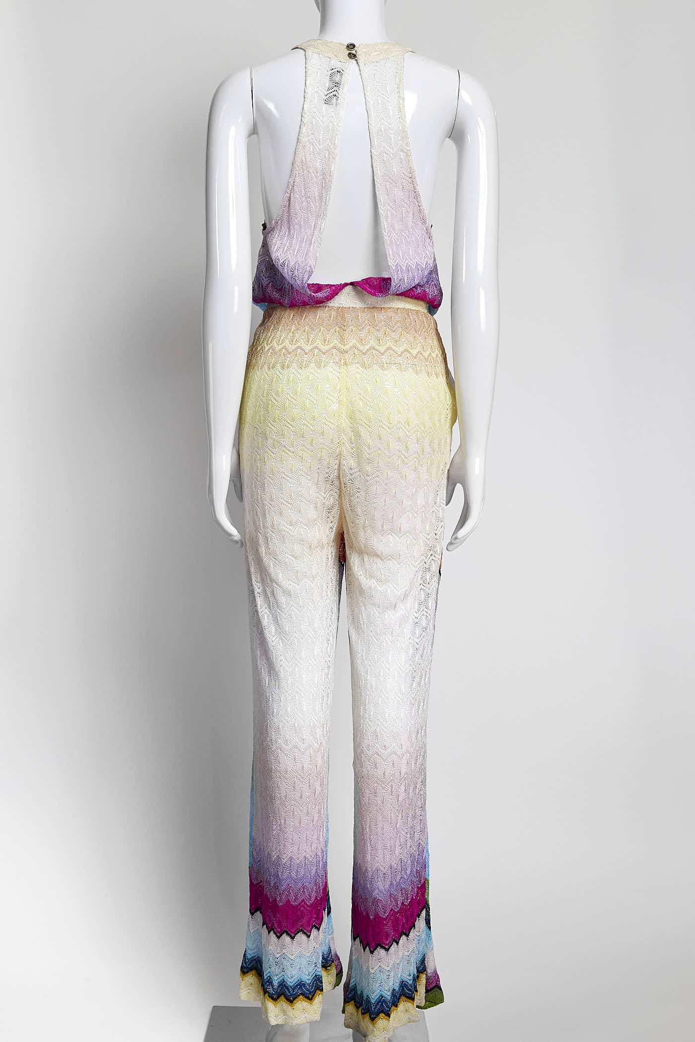 Missoni Light Multicolor Sleeveless Jumpsuit M