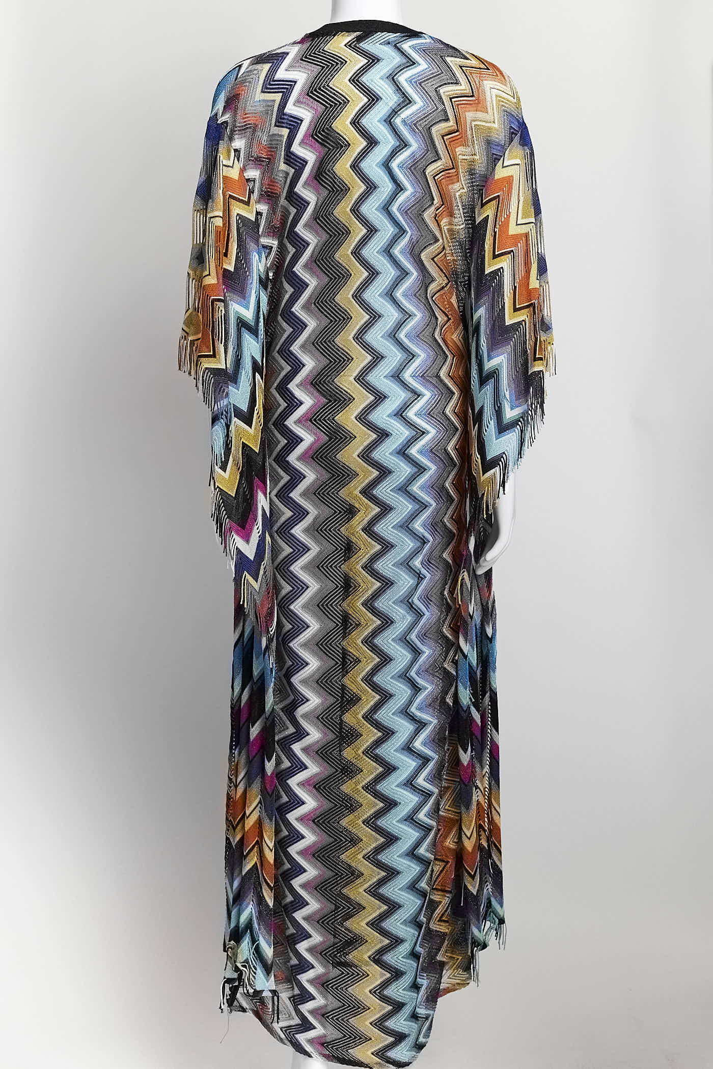 Missoni Mare Multicolor Chevron Knit Cover-up Kaftan