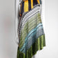 Missoni Mare Multicolor zigzag knit Dress with Fringe Trim 38