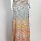 Missoni Metallic Multicolor Knit Maxi Skirt 40