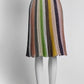 Missoni Metallic Multicolor Striped Skirt 38