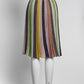 Missoni Metallic Multicolor Striped Skirt 38