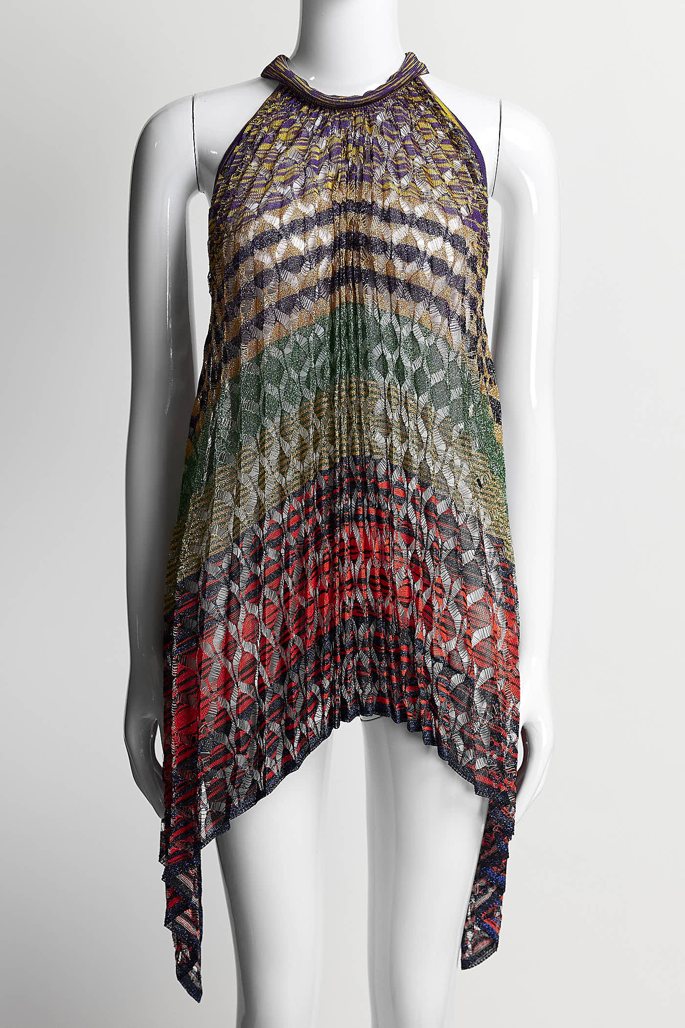 Missoni Metallic Multicolor Striped Sleeveless Top 40