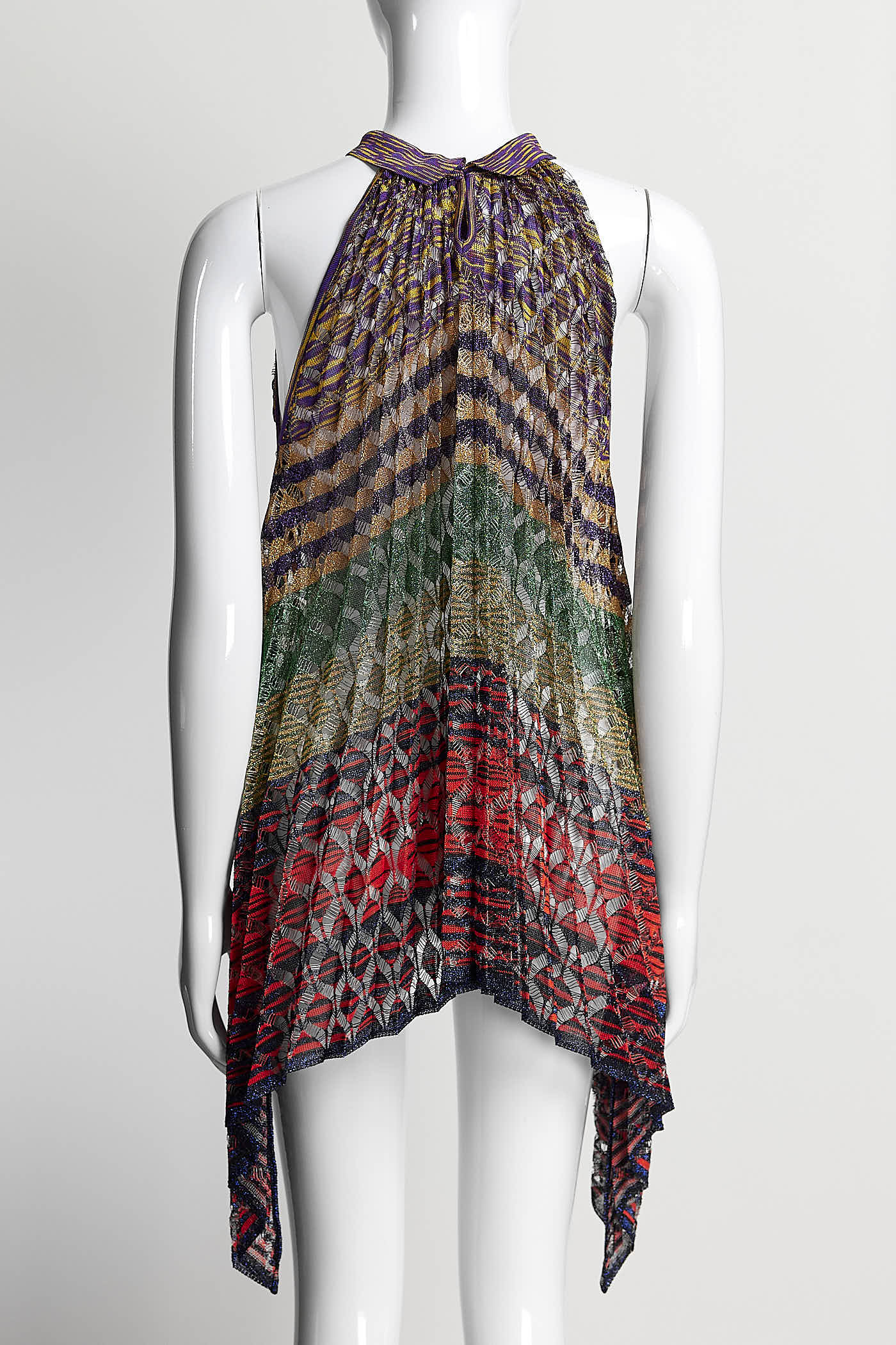 Missoni Metallic Multicolor Striped Sleeveless Top 40