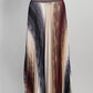 Missoni Metallic Purple Striped Pleated Skirt 46