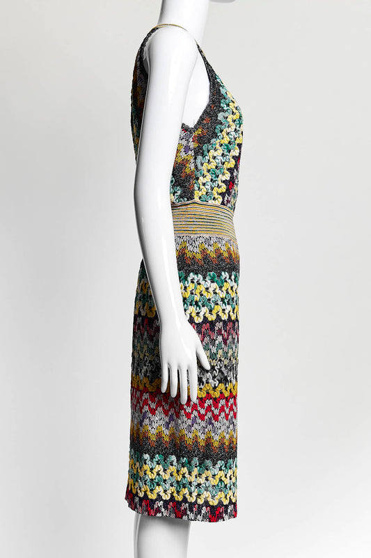 Missoni Multicolor Kint Sleeveless Dress  S