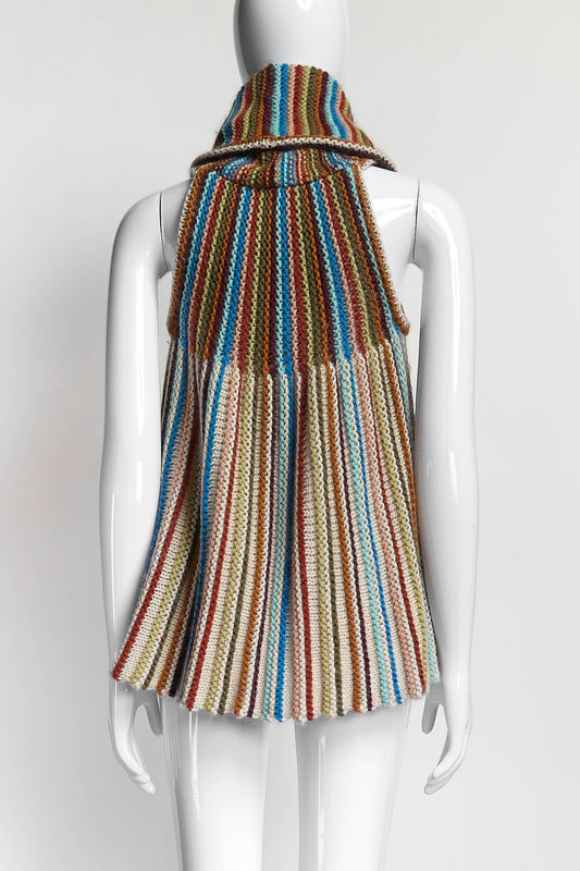 Missoni Multicolor Knit Sleeveless Turtleneck Top 40