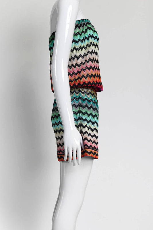Missoni Multicolor Off Shoulder Romper 38