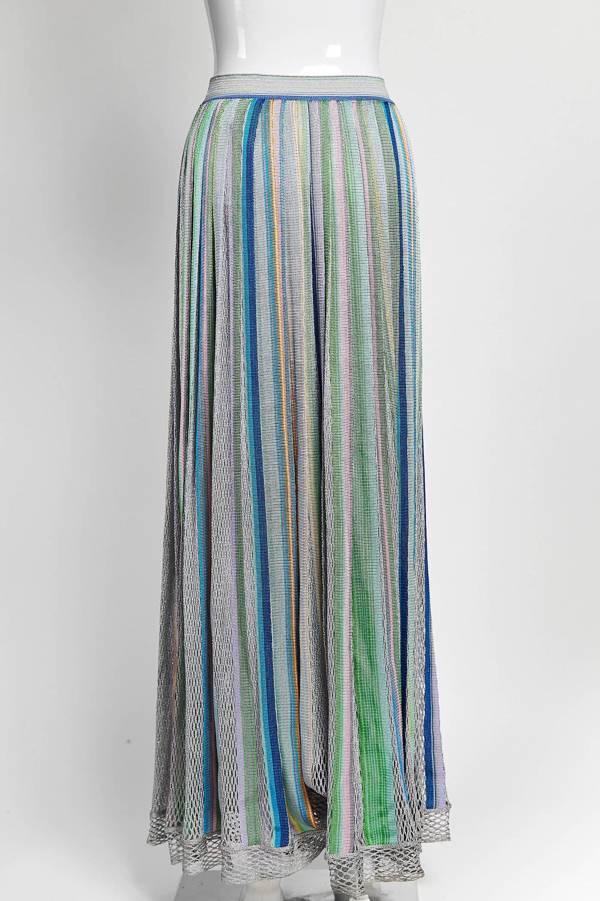 Missoni Multicolored Striped Knit Maxi Long Skirt 40