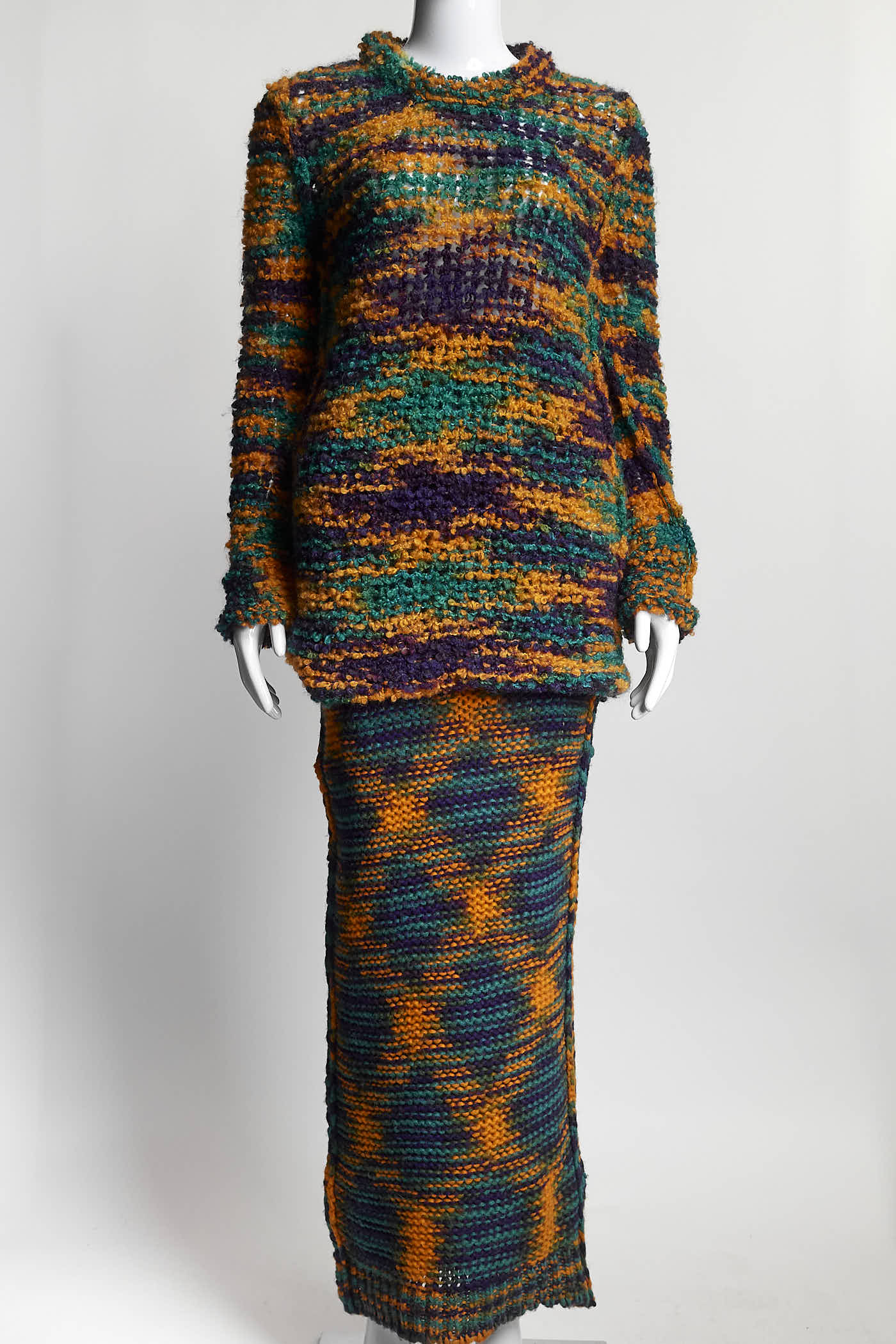 Missoni Orange/Blue Sweater/Skirt Set 40