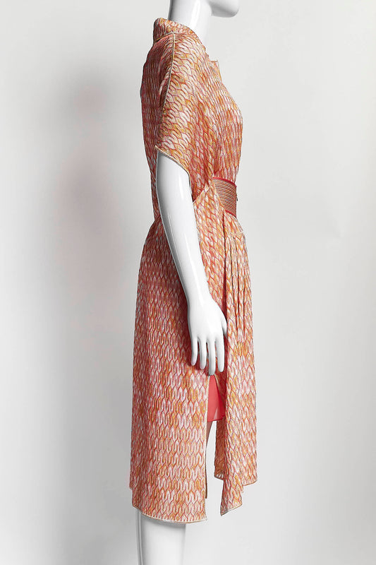 Missoni Orange Kimono Dress with Belt 40