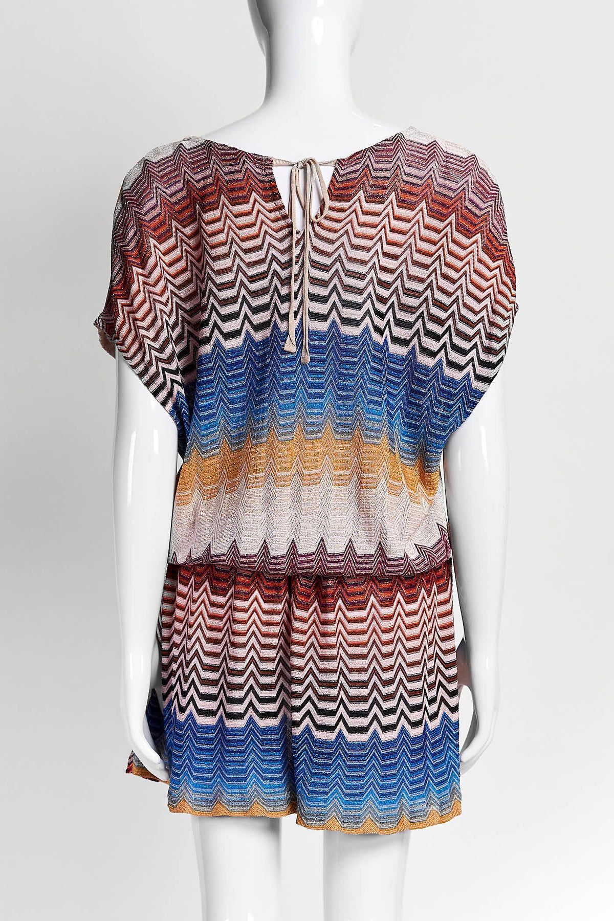 Missoni Pink Blue Metallic Romper 42