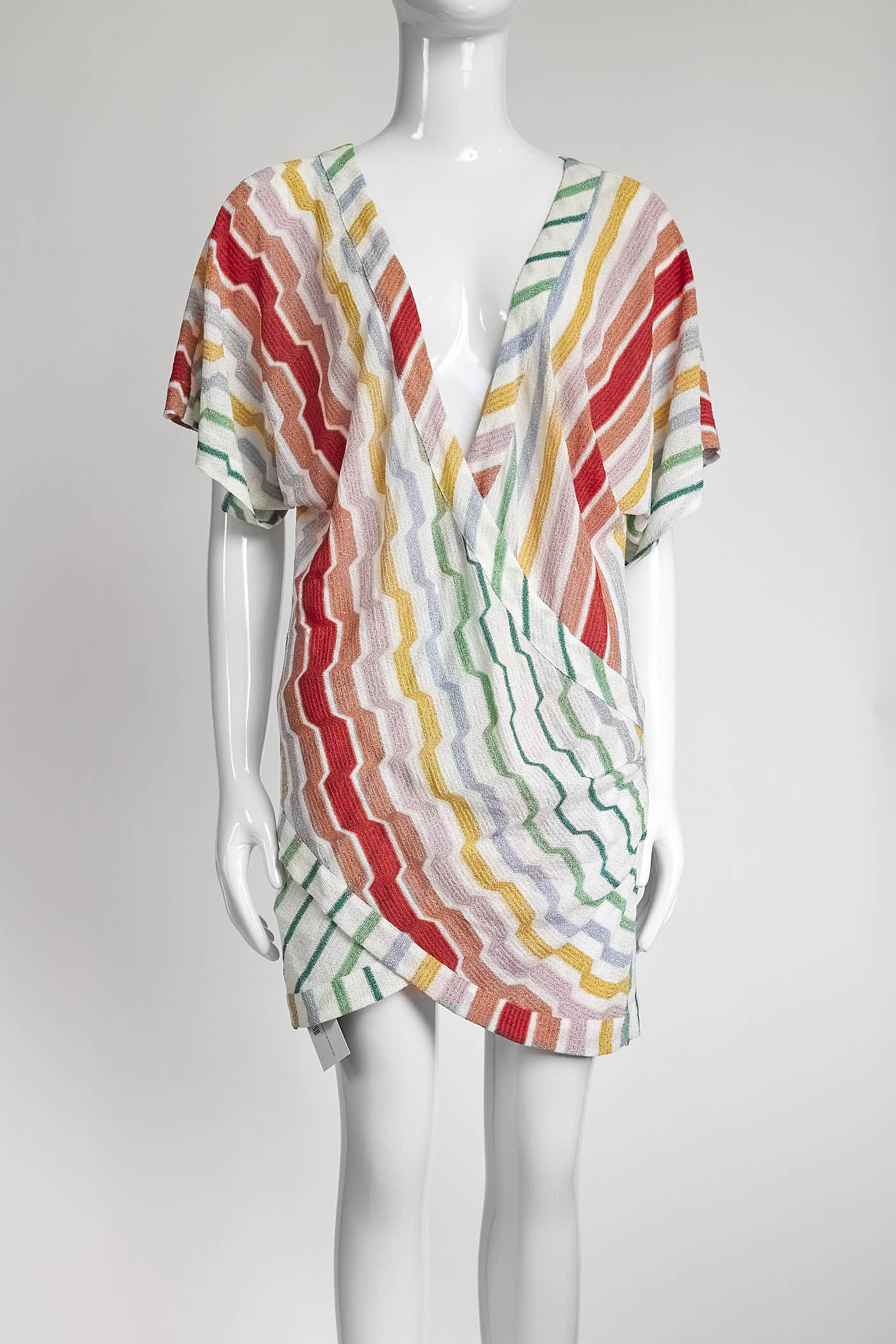 Missoni Pink/Orange Striped Cover-Up Dress 40