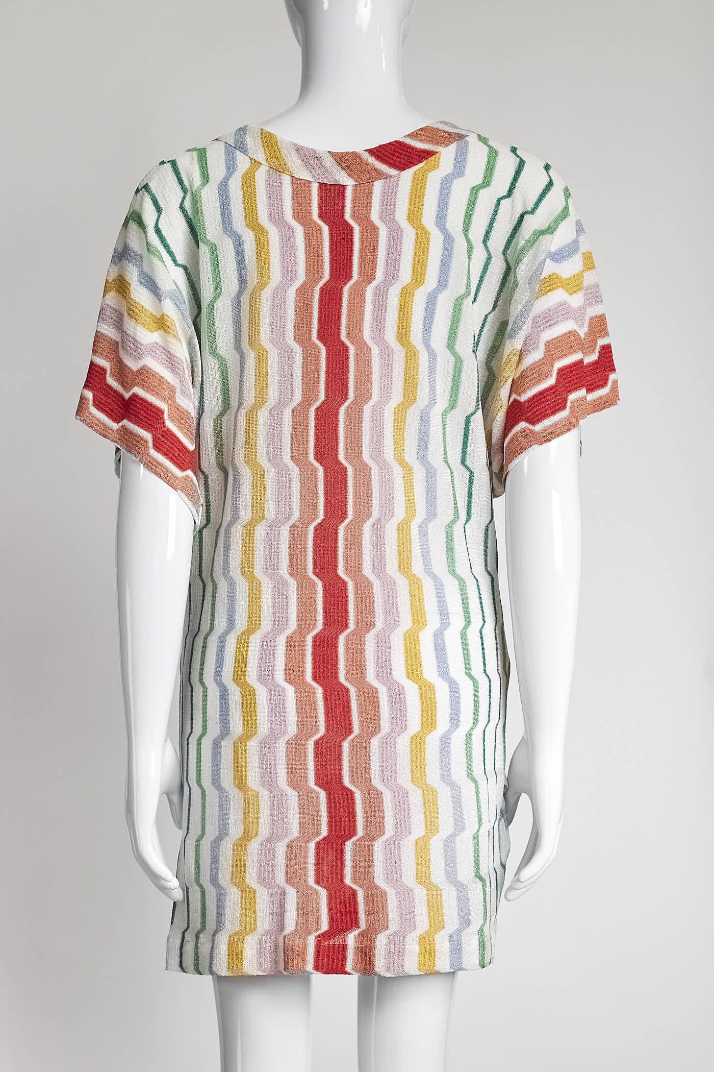 Missoni Pink/Orange Striped Cover-Up Dress 40