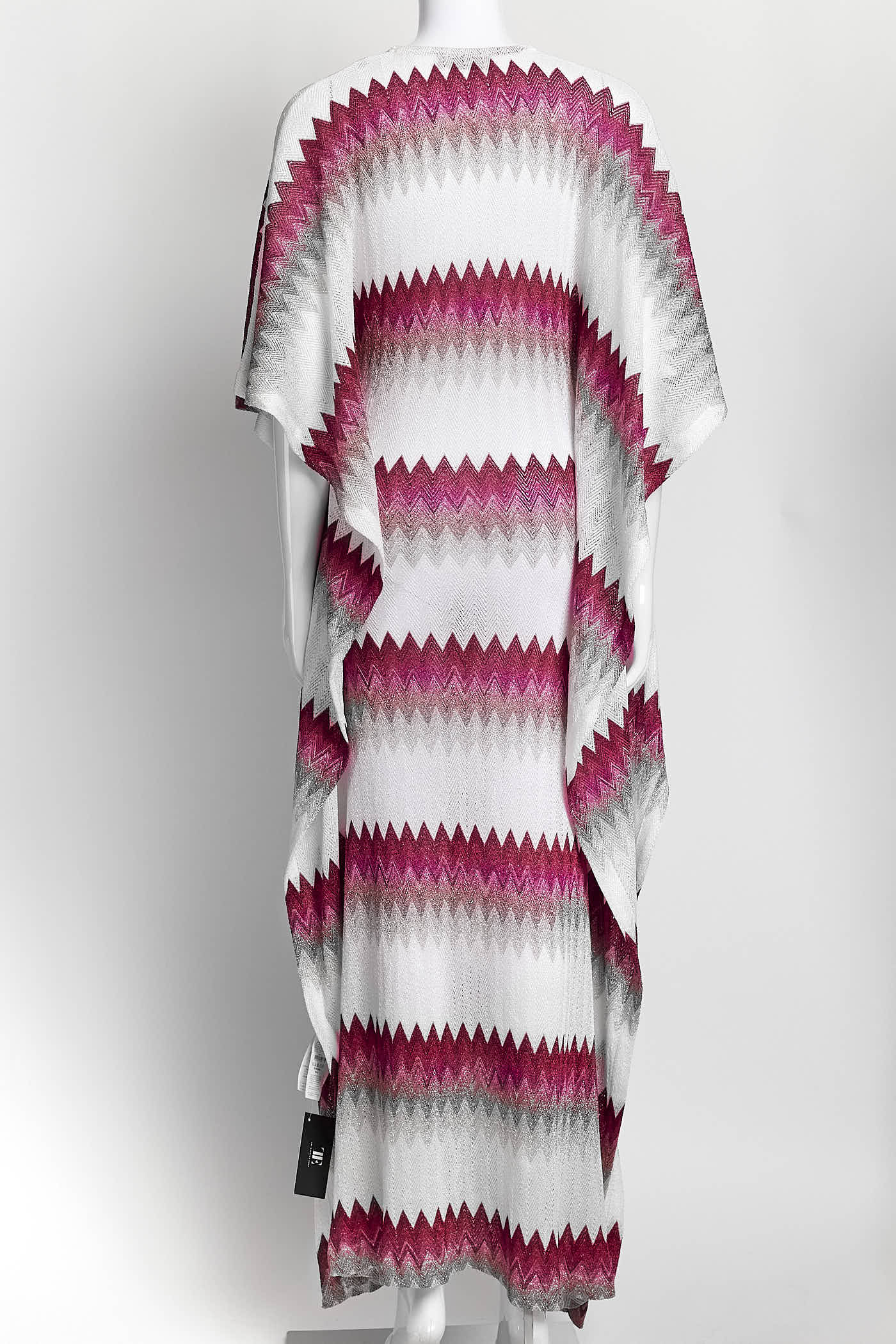 Missoni Pink/White Kaftan Dress M