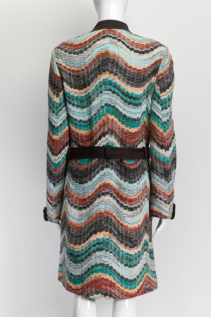 Missoni Printed Knit Maxi Coat IT 40