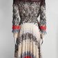 Missoni Purple Multicolor Longsleeve Dress 42