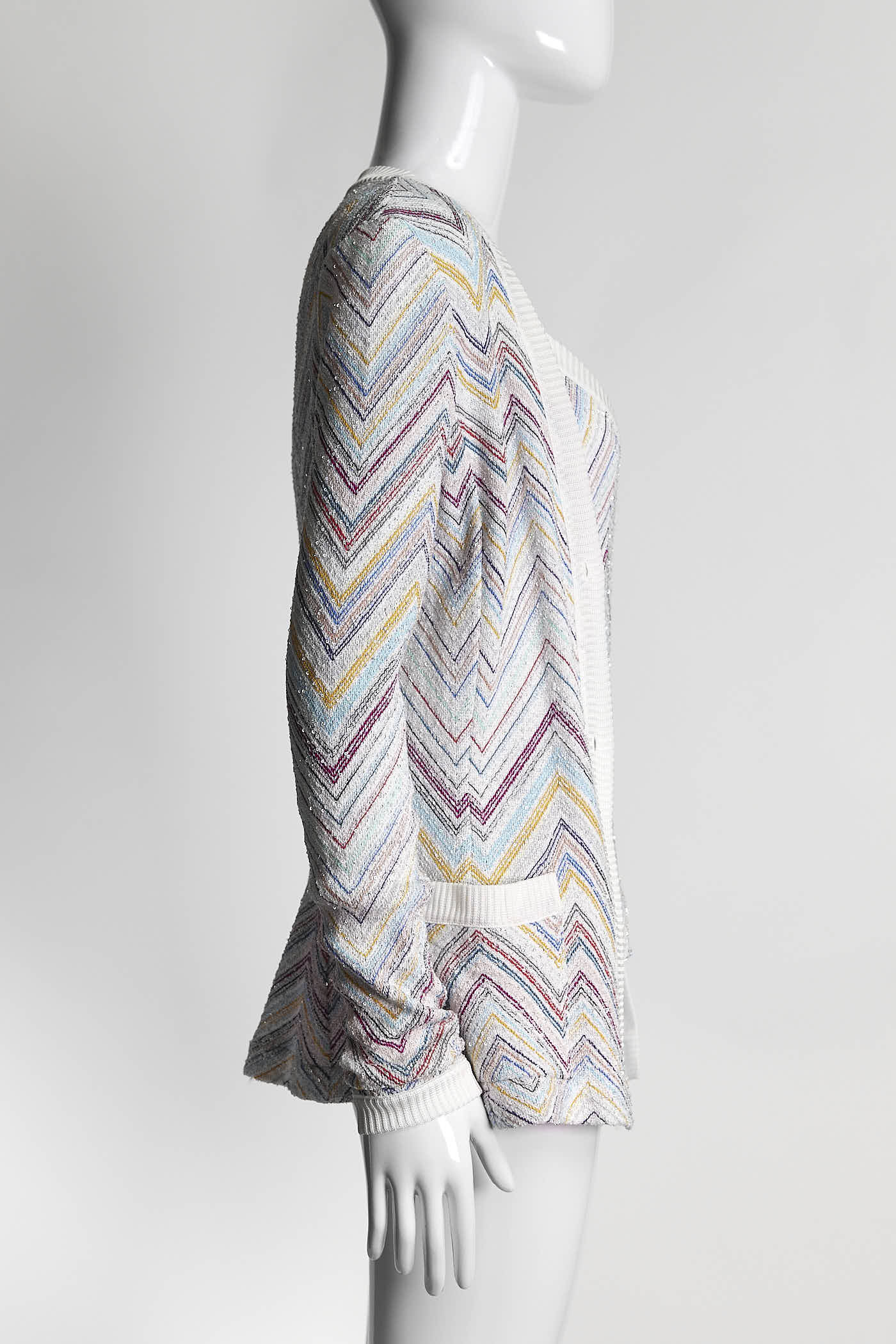 Missoni Sequined crochet-knit Cardigan/Tank Top Set 40