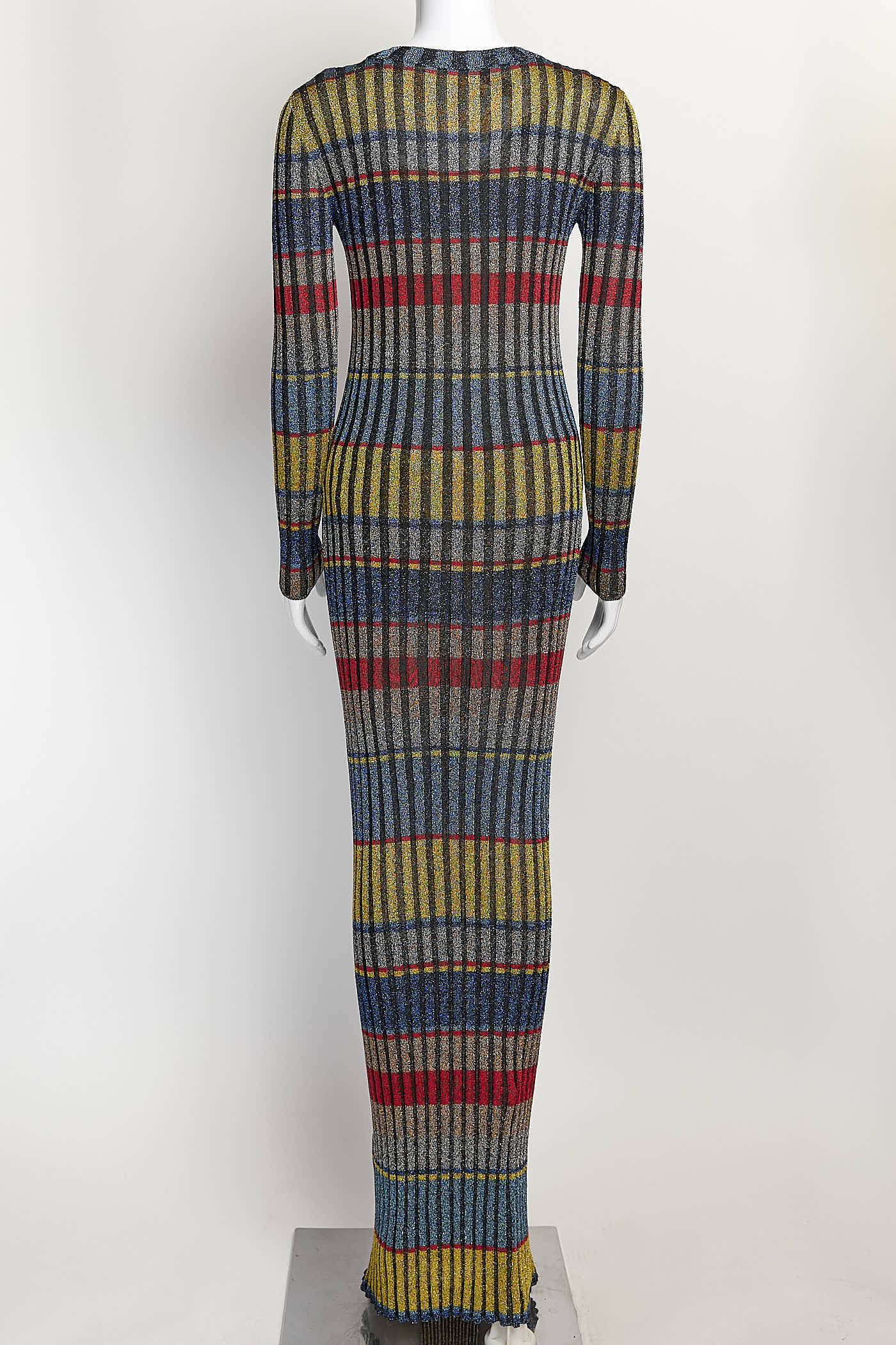 Missoni Striped Metallic Long Dress 42