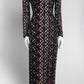 Missoni Turtleneck Purple/Black Patterned Dress 42