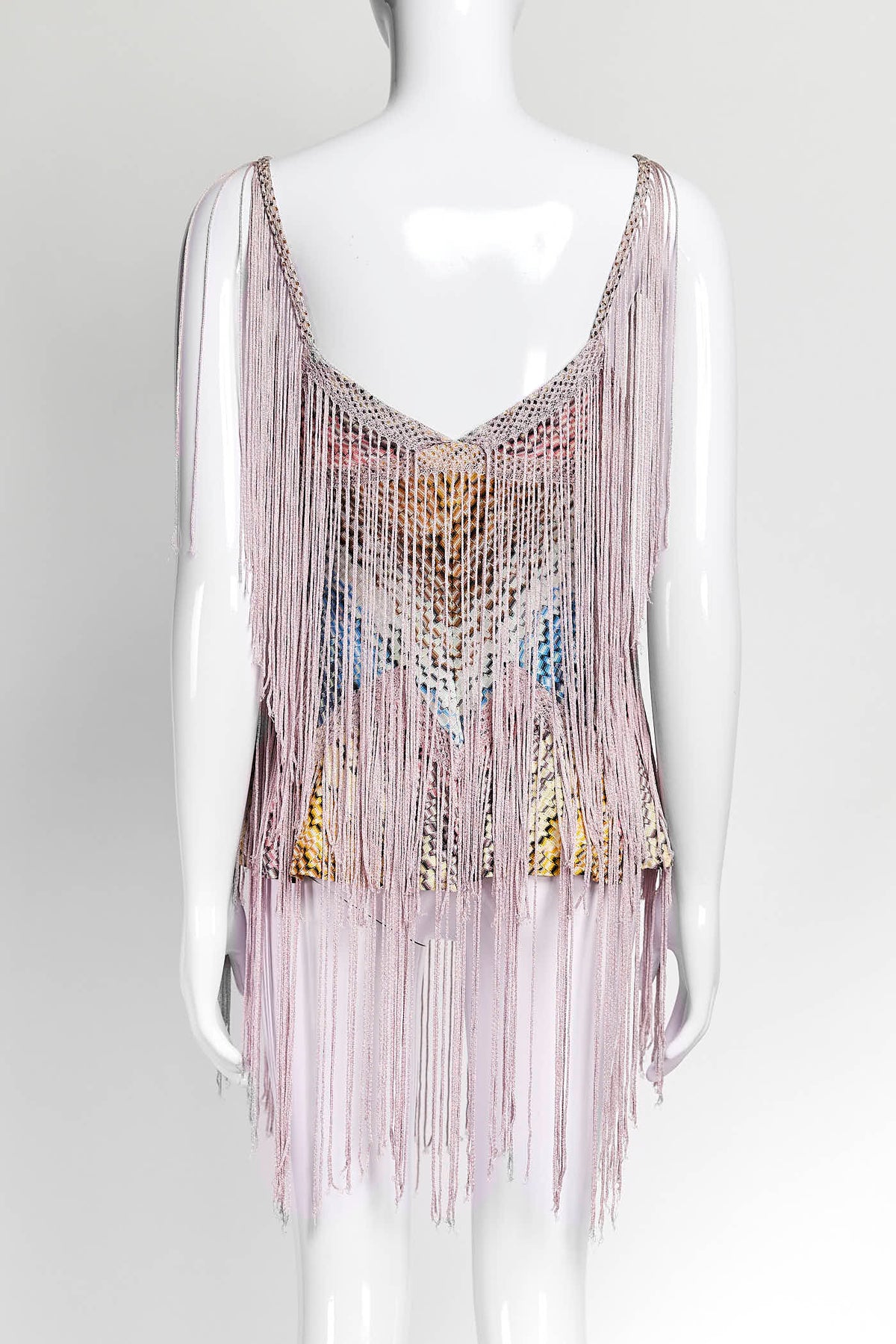 Missoni Vintage 2000's Pink Top with Fringe 38