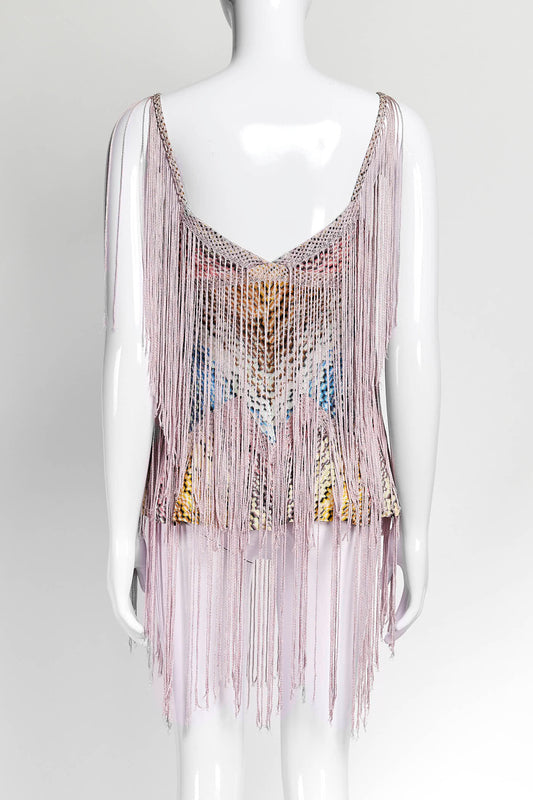 Missoni Vintage 2000's Pink Top with Fringe 38