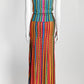 Missoni Yellow/Red Multicolor Tank Top/Skirt Set 40