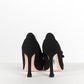 Miu Miu Fall 2010 black flower Pumps 37.5