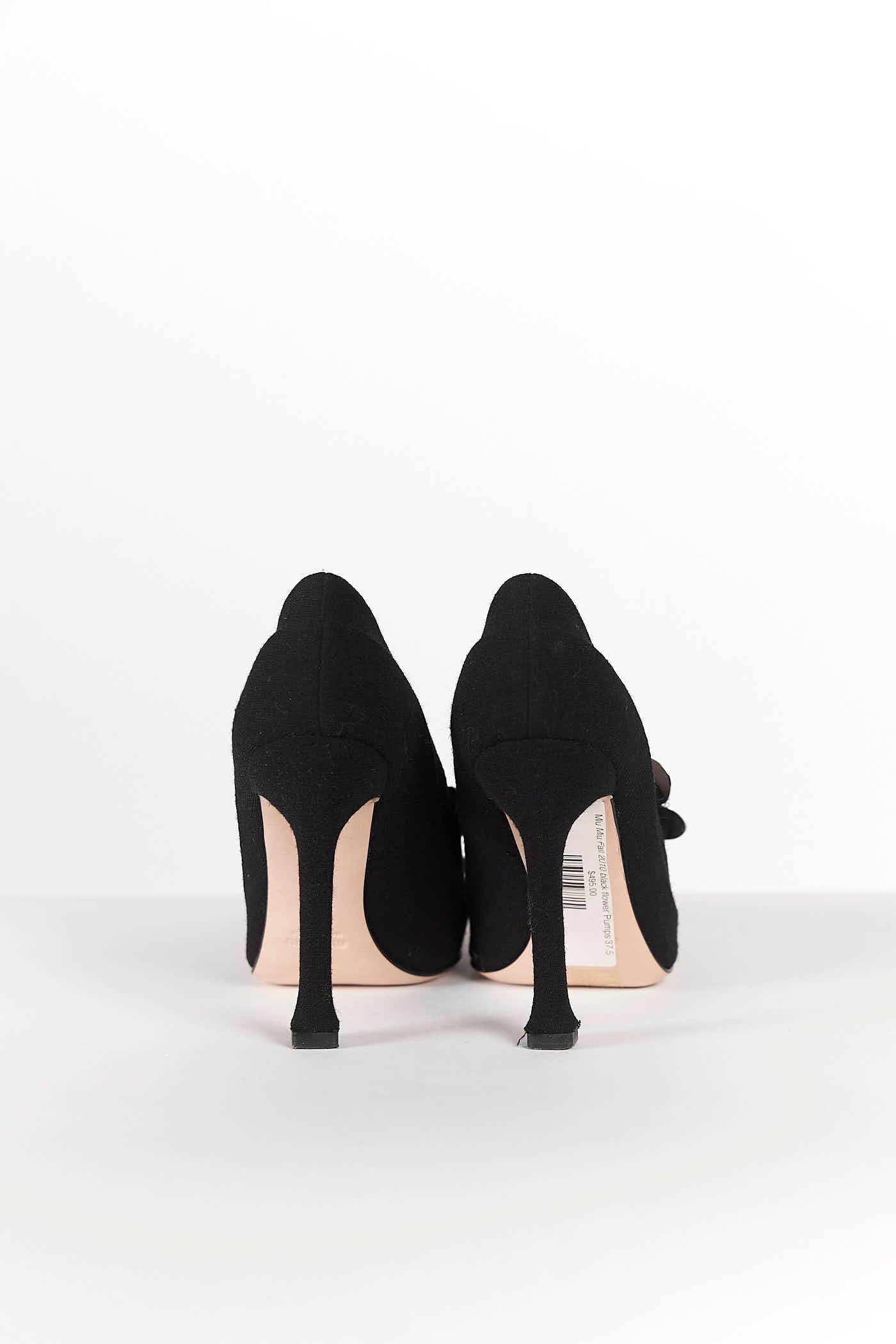 Miu Miu Fall 2010 black flower Pumps 37.5