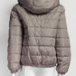 Moncler Beige/Grey Reversible Puffer Jacket Fur Lining 1