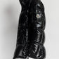 Moncler Black Puffer Jacket with White Ribbed Collar 1