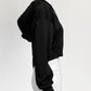 Moschino Couture Cropped Black Hoodie with Logo