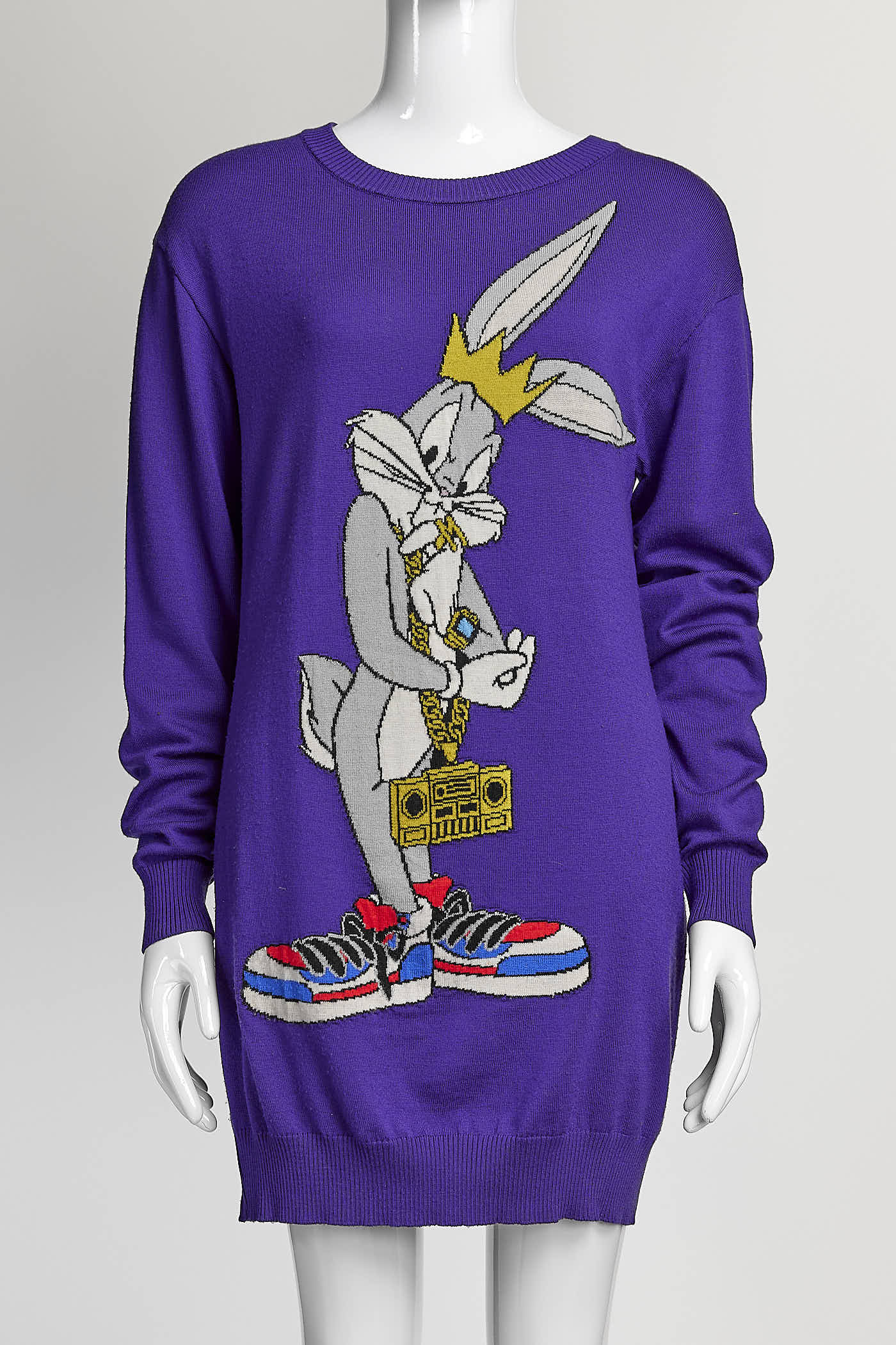 Moschino Purple Bugs Bunny Sweater XS